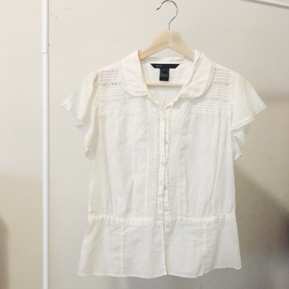 White lightweight cotton Marc Jacobs button down